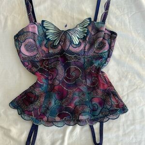 Rare French Butterfly Corset